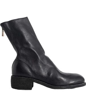 Guidi Zip-Up Leather Boots - Black