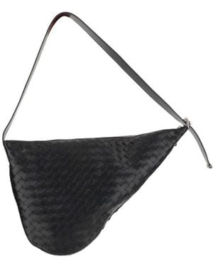 Bottega Veneta Virgule Zipped Shoulder Bag - Blue