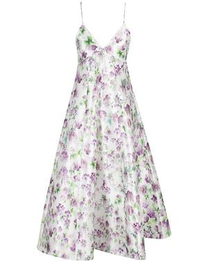 Philosophy Di Lorenzo Serafini Floral-Printed Sleeveless Dress - White