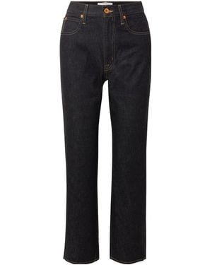 SLVRLAKE Denim London High-Waisted Straight Leg Jeans - Black