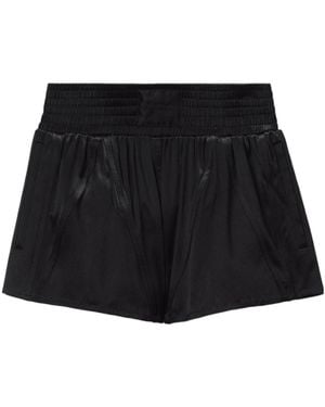 Alexander Wang Wide-waistband Mini Shorts - Black