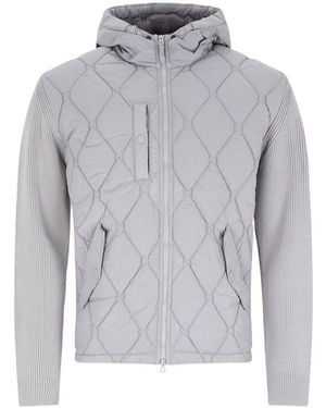 Stone Island Diamond-Quilted Jacket - Grey