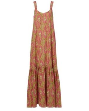Etro Printed Cotton Maxi Dress - Brown