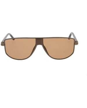 Jacquemus Shield Frame Sunglasses - Natural