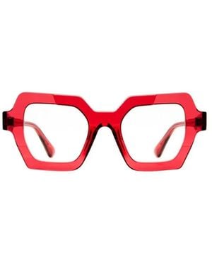 Kuboraum Geometric Sunglasses - Red
