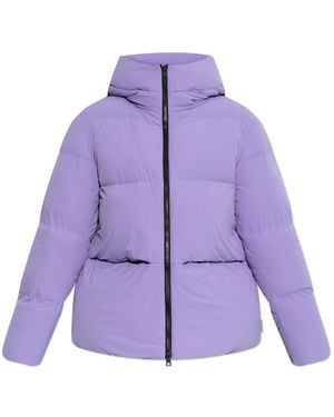 Woolrich Zip-Up Hooded Jacket - Purple
