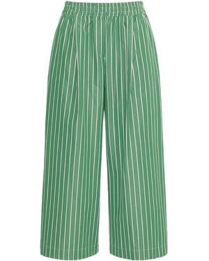 Weekend by Maxmara Cresta Striped Pants - Green