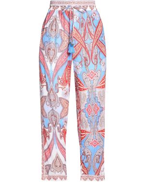 FARM Rio Printed Casual Trousers - Red