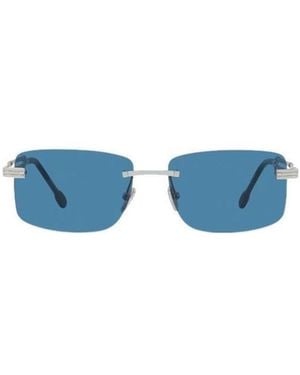 Fred Force 10 Geometric Frame Sunglasses - Blue