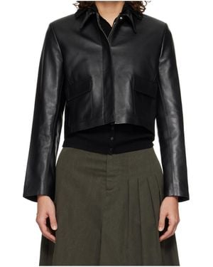 Nour Hammour Bleeker Leather Jacket - Black