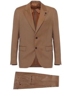 Lardini Single-Breasted Tailored Suit - Brown