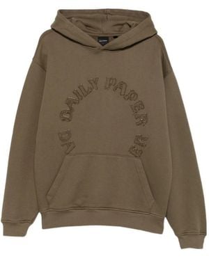 Daily Paper Logo-Patch Hoodie - Green