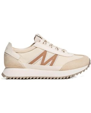 Moncler Pacey2 Suede Nubuck Sneakers - Natural