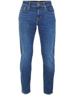 7 For All Mankind Belt Loops Jeans - Blue