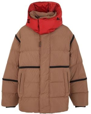 DSquared² Hooded Down Coat - Brown