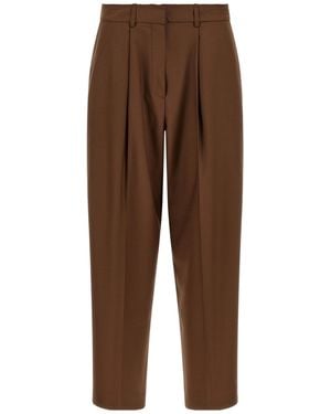 Gianluca Capannolo Casual Trousers With Belt Loops - Brown