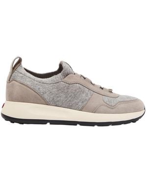 Tod's Sportiva 79K Paneled Knit Sneakers - Gray