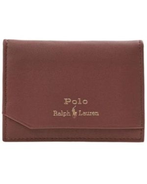 Polo Ralph Lauren Leather Card Holder - Purple