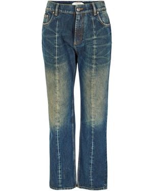 Versace Slim-Fit Ripped Jeans - Blue