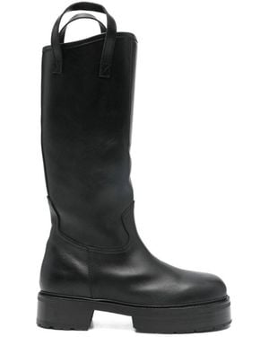 Enfants Riches Deprimes Platform Leather Boots - Black