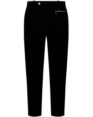 Balmain Straight Leg Cropped Pants - Black
