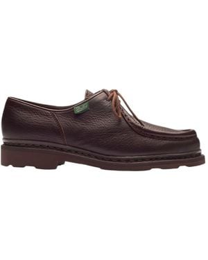 Paraboot Michael Logo-Tag Derby Shoes - Brown