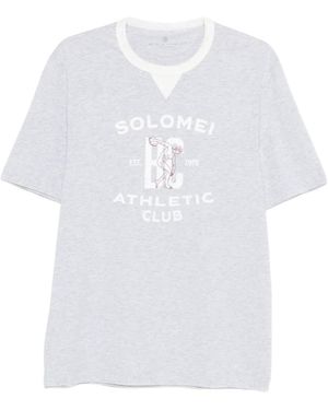 Brunello Cucinelli Graphic Printed Crewneck T-Shirt - White