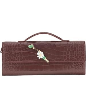 Bottega Veneta Rectangular Clutch - Brown