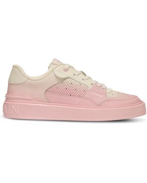 Balmain B-Court Flip Leather Trainers - Pink