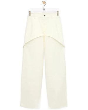 Loewe Belt Loop Jeans - White