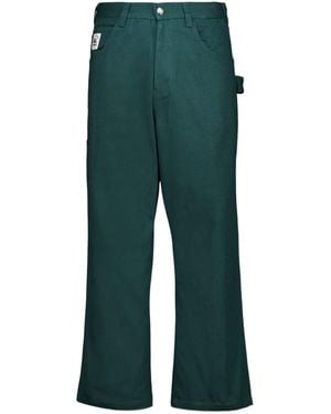 Bode Knolly Brook Belt Loop Casual Trousers - Green