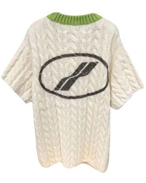 we11done Round-Neck Short-Sleeved Pullover - Grey
