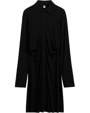 TOTEME Long Sleeve Dress - Black