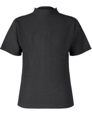 Homme Plissé Issey Miyake Homme Plissé Issey Miyake Monthly Colours March Pleated T-Shirt - Black