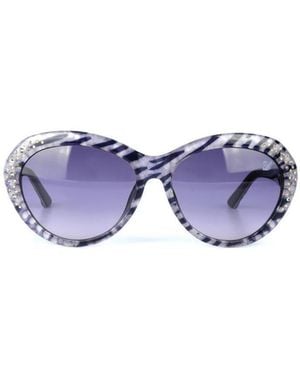 Swarovski Logo Sunglasses - Blue