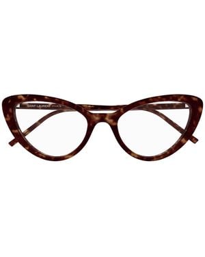 Saint Laurent Eyewear Cat-Eye Frame Glasses - Black