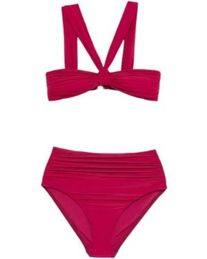 Zimmermann Ruched Clothing Bikini Set - Pink