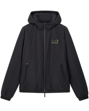 EA7 Blouson Jacket Premium Label With Oversized Fit - Blue