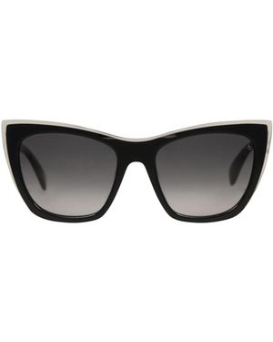Rag & Bone Cateye Plastic Sunglasses - Black