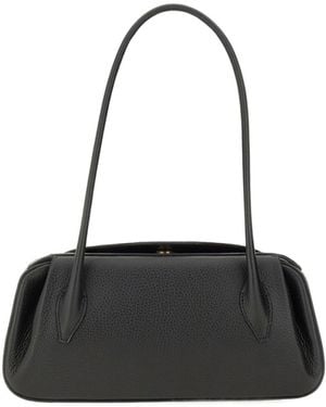 Yuzefi Oyster Shoulder Bag - Black
