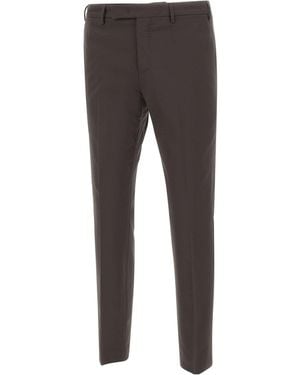 Pt Pantaloni Pt Torino Dieci Slim Fit Trousers - Grey