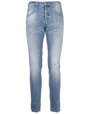 Don The Fuller Milano Slim-Fit Distressed Jeans - Blue