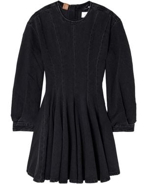 Haikure Denim Dress - Black