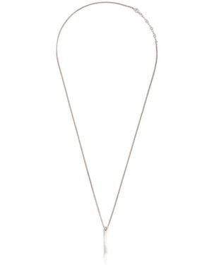 MM6 by Maison Margiela Numeric Bar Necklace - White