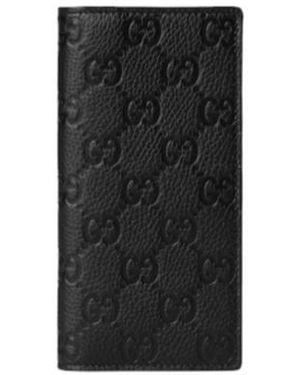 Gucci Imprint Long Wallet - Black
