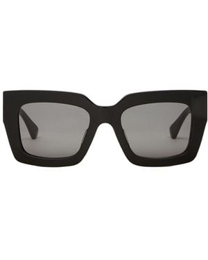 Bottega Veneta Extra-Large Rectangular Sunglasses - Multicolor