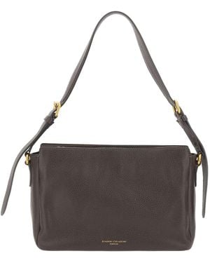 Gianni Chiarini Laura Triple-Compartment Shoulder Bag - Metallic