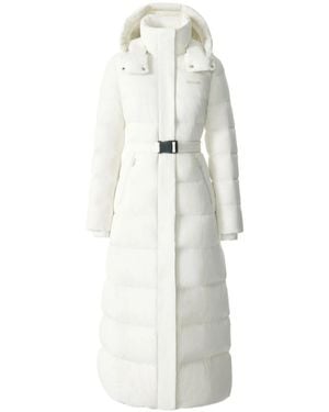 Mackage Calina-City Hooded Belted Coat - White