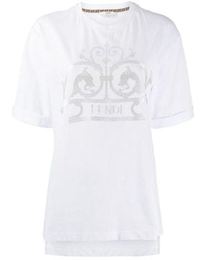 Fendi Gate Logo T-Shirt - White