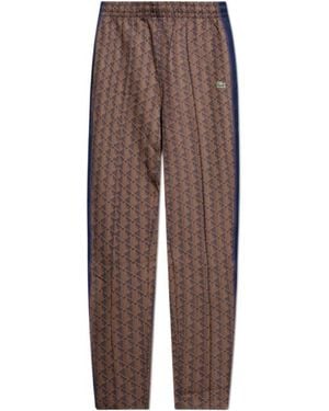 Lacoste Elastic Waist Casual Pants - Brown